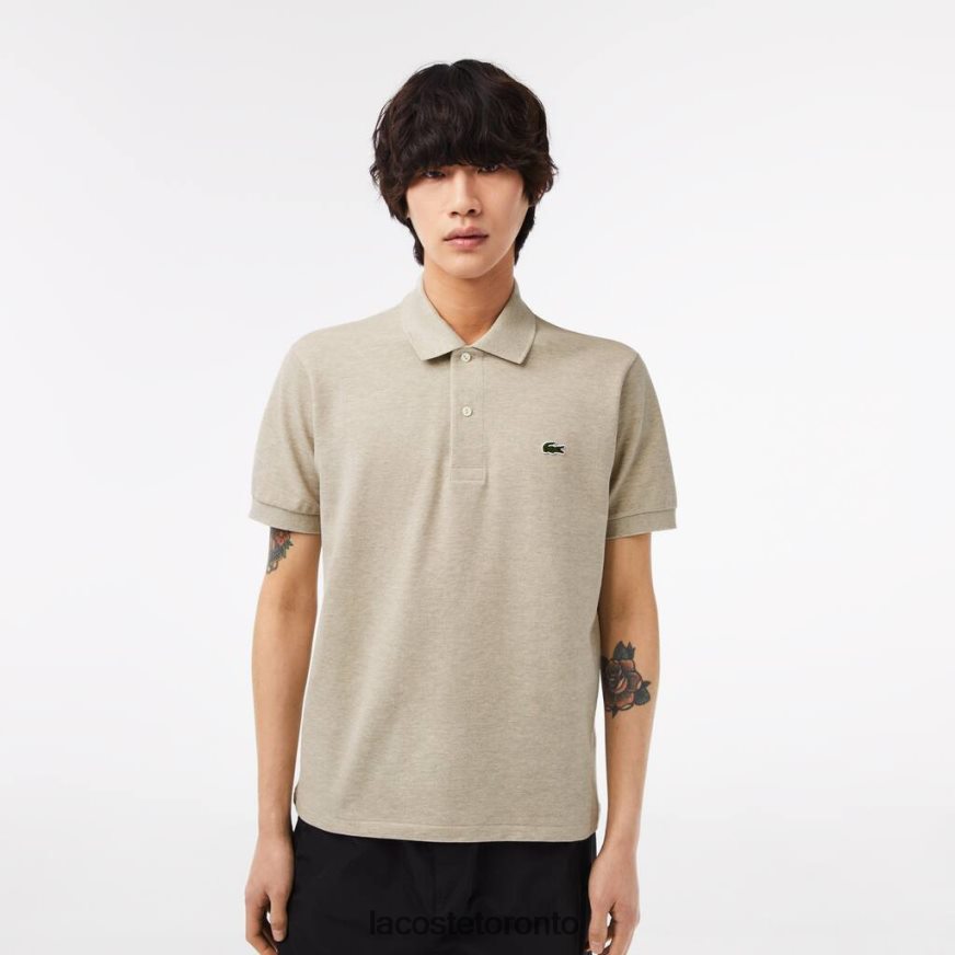 Clothing Lacoste Original L.12.12 Heathered Polo Beige Men Z60BPR167