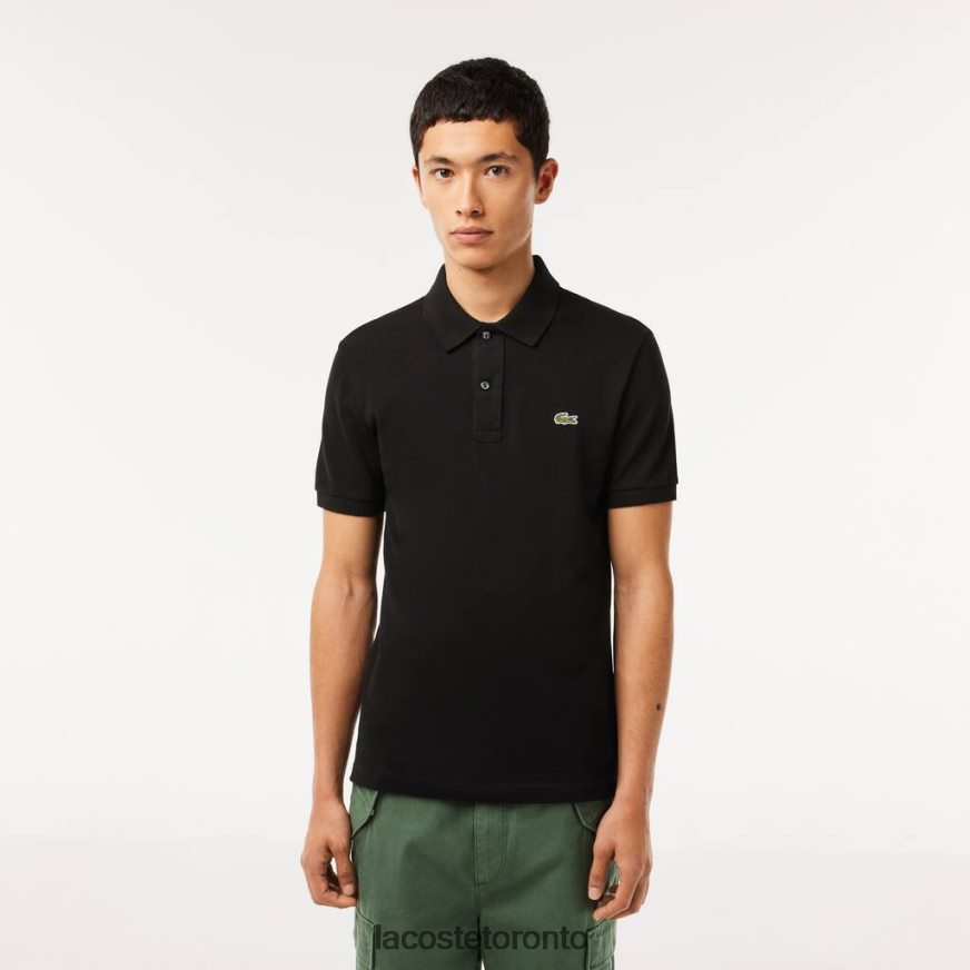Clothing Lacoste Original L.12.12 Slim Fit Polo Black Men Z60BPR160