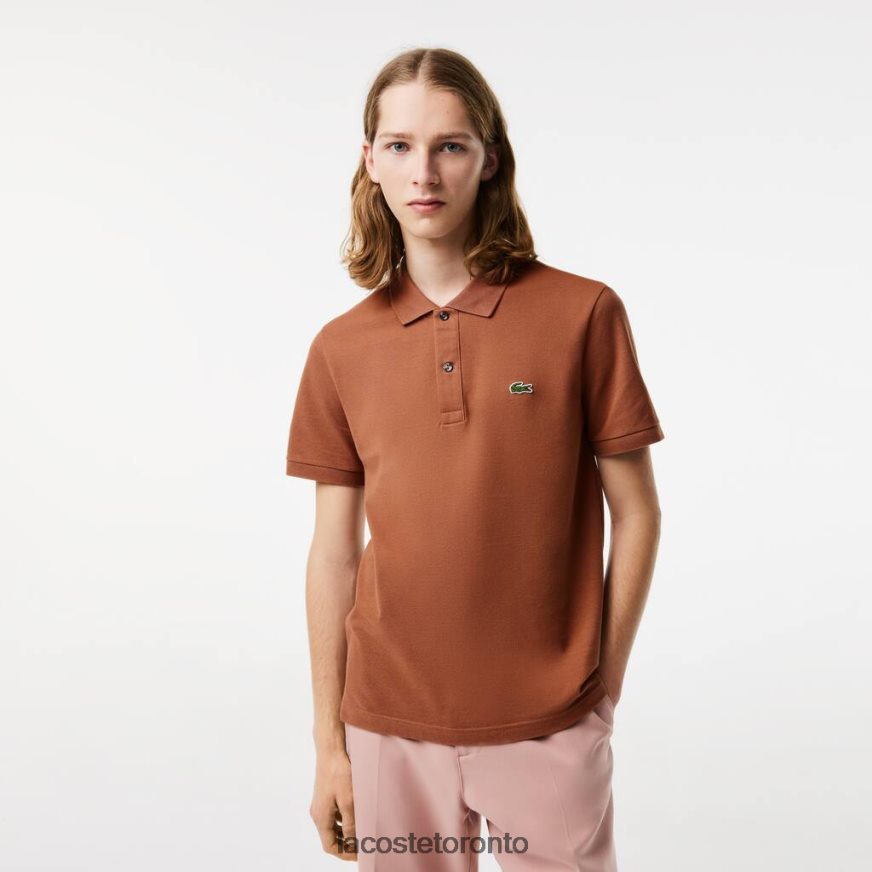 Clothing Lacoste Original L.12.12 Slim Fit Polo Light Brown Men Z60BPR219