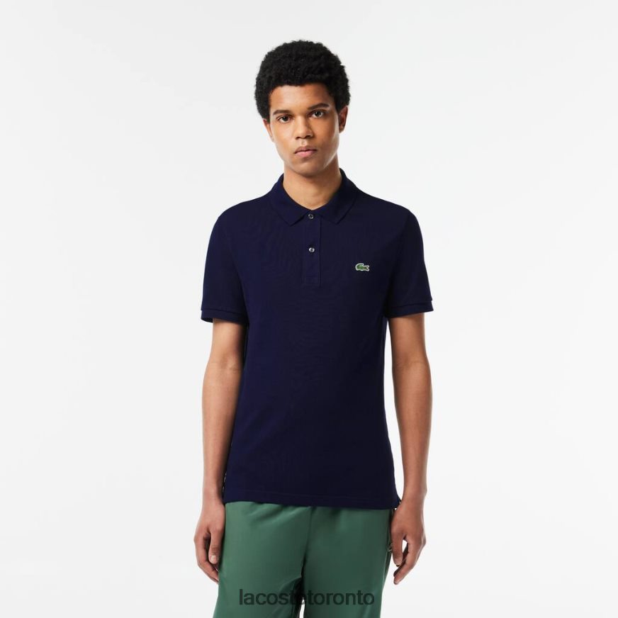 Clothing Lacoste Original L.12.12 Slim Fit Polo Navy Blue Men Z60BPR685