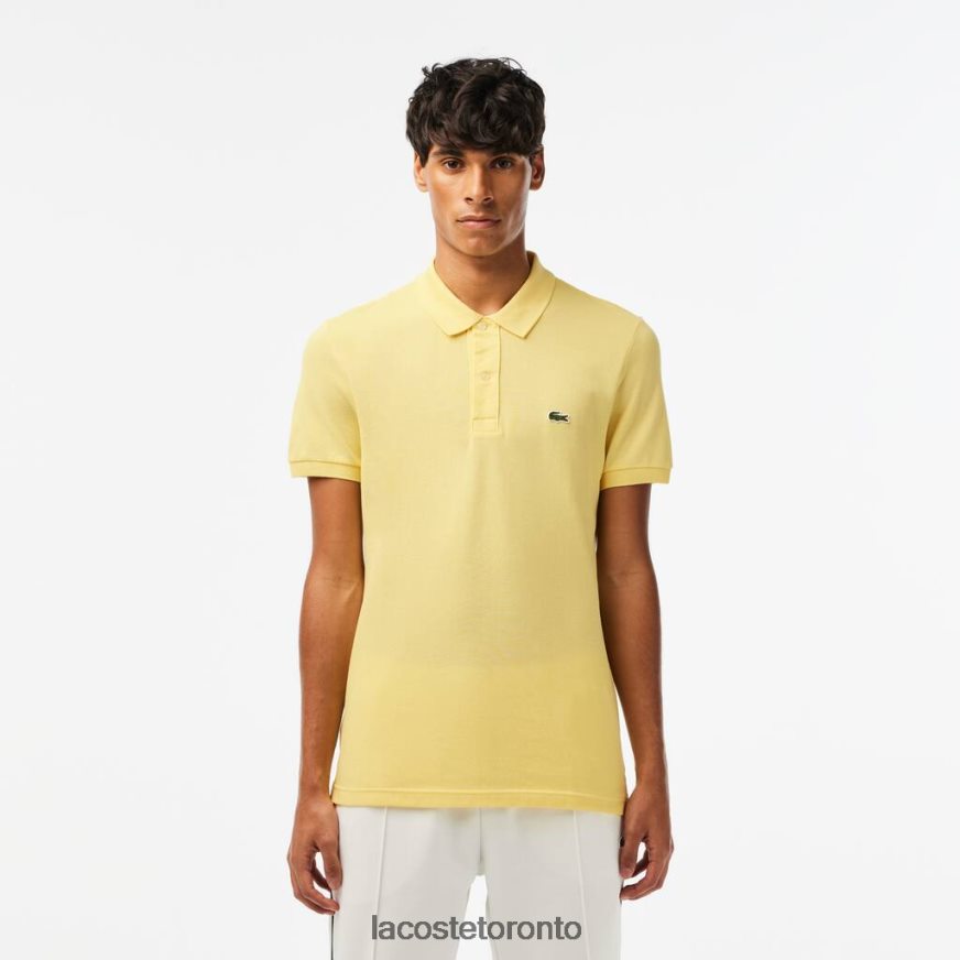 Clothing Lacoste Original L.12.12 Slim Fit Polo Yellow Men Z60BPR220