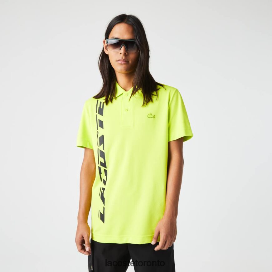 Clothing Lacoste Regular Fit Branded Pique Polo Yellow Men Z60BPR627