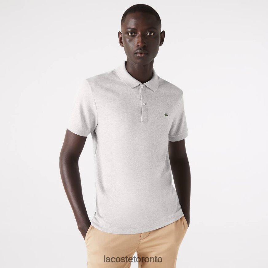 Clothing Lacoste Regular Fit Pima Cotton Polo Grey Chine Men Z60BPR798