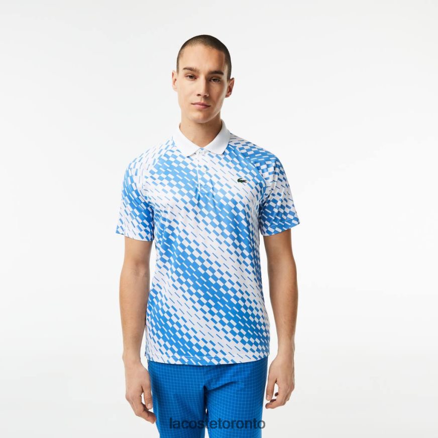 Clothing Lacoste Tennis x Novak Djokovic Fan Version Polo White/Blue Men Z60BPR109