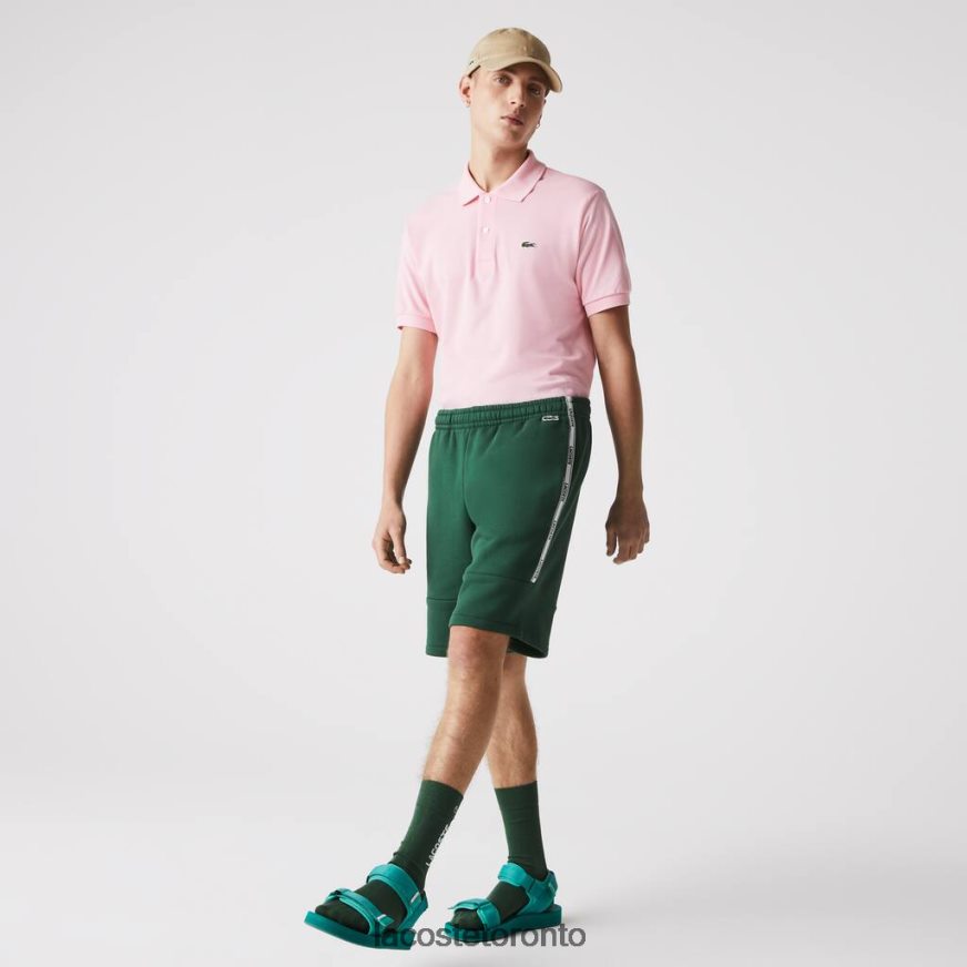 Clothing Lacoste Branded Bands Cotton Fleece Blend Shorts Green Men Z60BPR1539