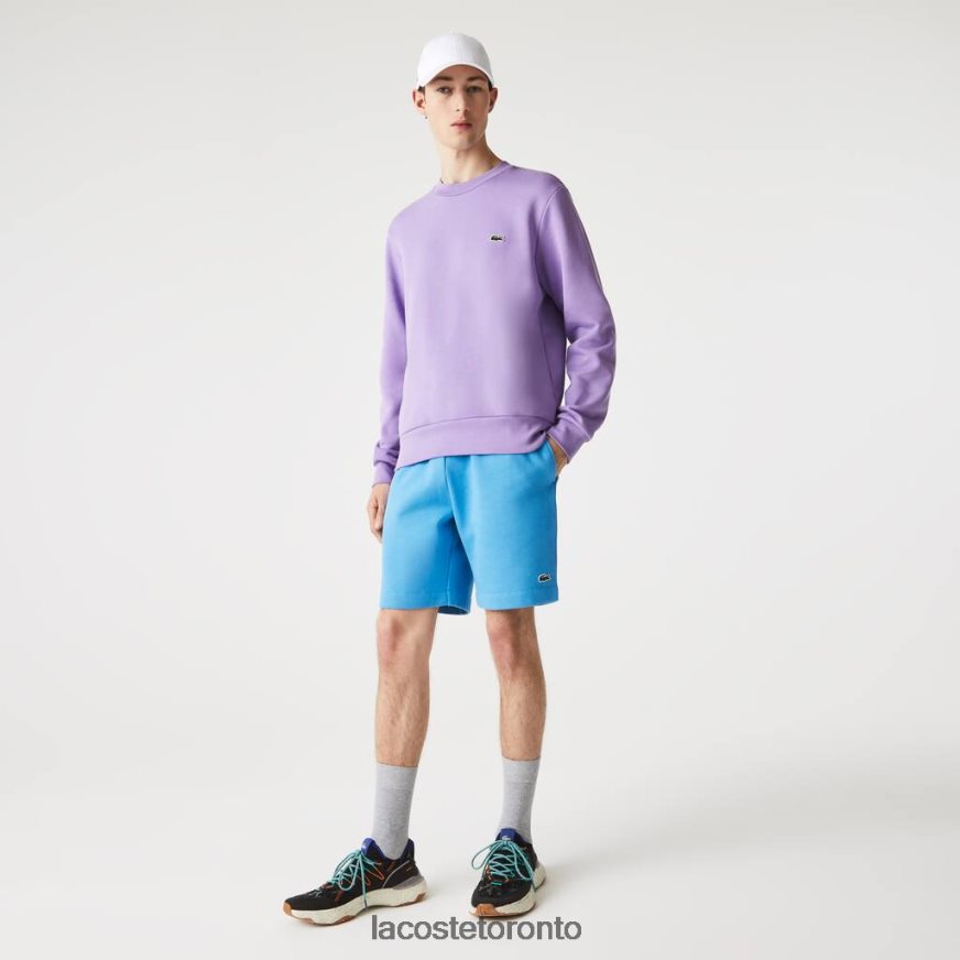 Clothing Lacoste Organic Brushed Cotton Fleece Shorts Blue Men Z60BPR1370