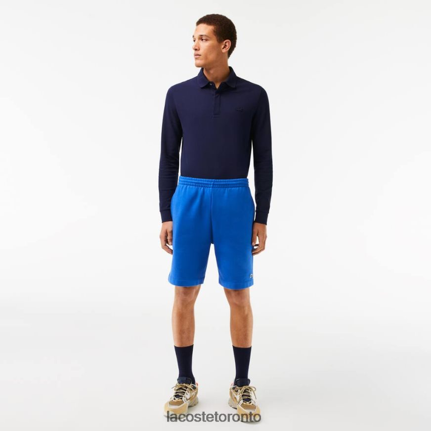 Clothing Lacoste Organic Brushed Cotton Fleece Shorts Blue Men Z60BPR449