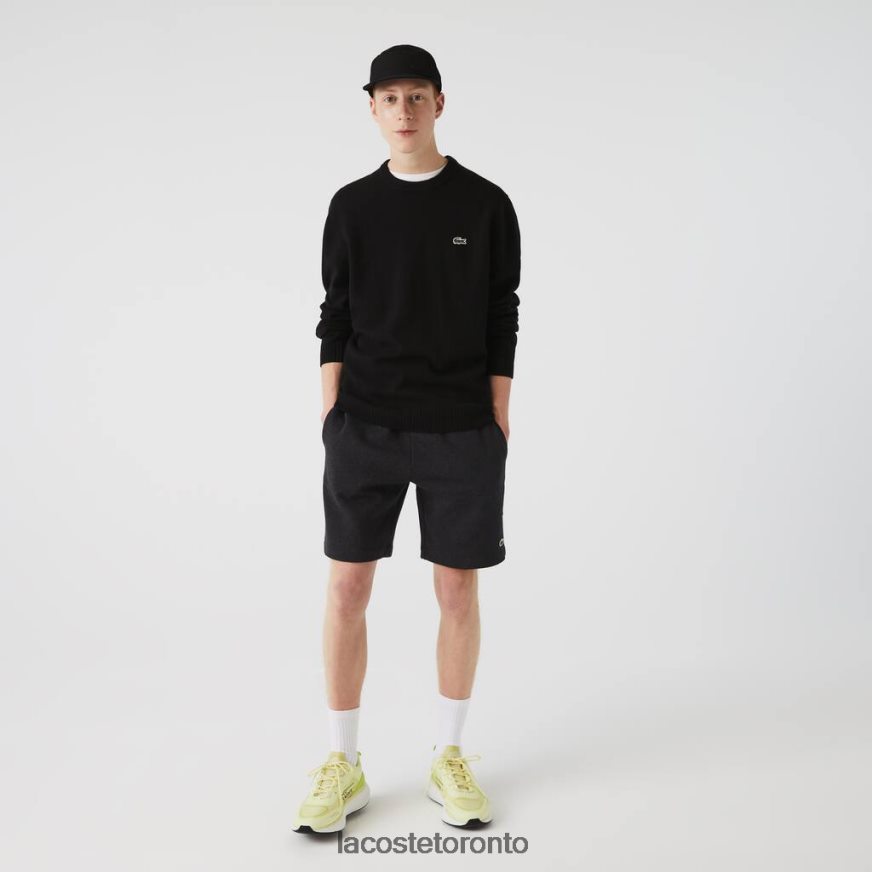 Clothing Lacoste Organic Brushed Cotton Fleece Shorts Grey Men Z60BPR1597