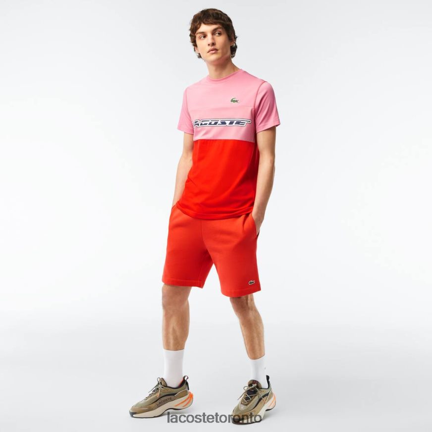 Clothing Lacoste Organic Brushed Cotton Fleece Shorts Orange Men Z60BPR453