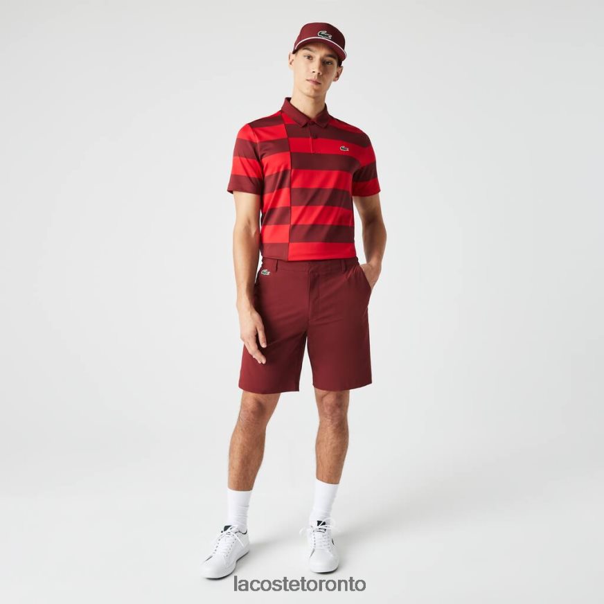 Clothing Lacoste SPORT Lightweight Stretch Golf Shorts Bordeaux Men Z60BPR445