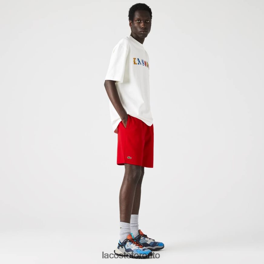 Clothing Lacoste SPORT Tennis Fleece Shorts Red Men Z60BPR1374
