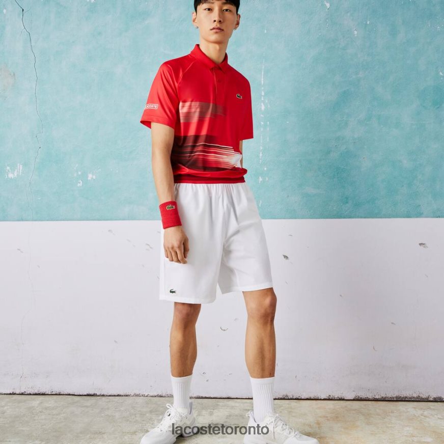 Clothing Lacoste SPORT x Novak Djokovic Light Stretch Shorts White Men Z60BPR1533