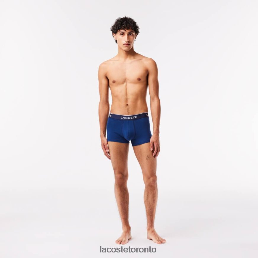 Clothing Lacoste Casual Boxer Brief 3-Pack Navy Blue/Red Men Z60BPR1610