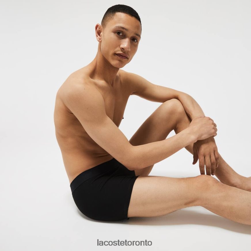 Clothing Lacoste L.12.12 Pique Boxer Briefs 2-Pack Black/Grey Chine Men Z60BPR1616