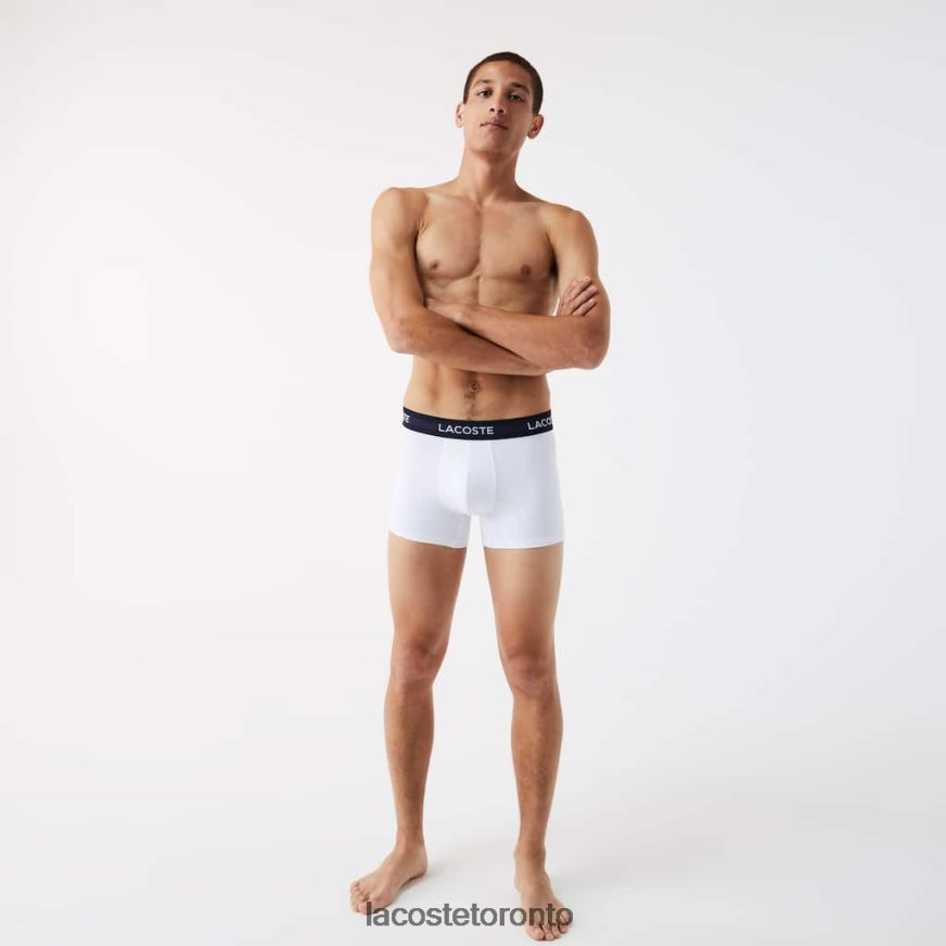 Clothing Lacoste Microfiber Trunk 3-Pack Navy Blue/White/Red Men Z60BPR1462