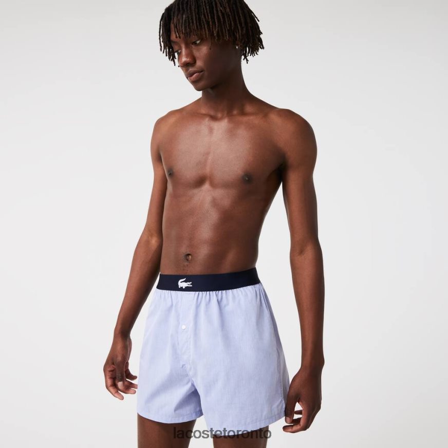 Clothing Lacoste Ultra-Soft Cotton Boxer 3-Pack Navy Blue/Blue Men Z60BPR1578