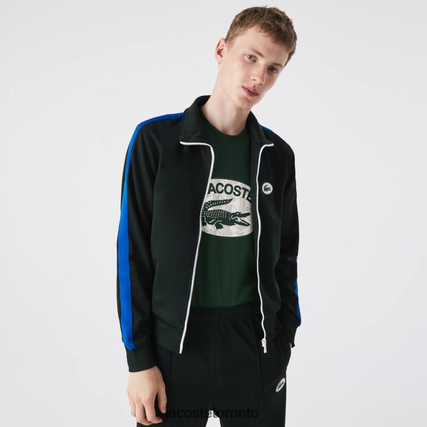 Clothing Lacoste Regular Fit High-Neck Pique Zip Sweatshirt Green Men Z60BPR1016
