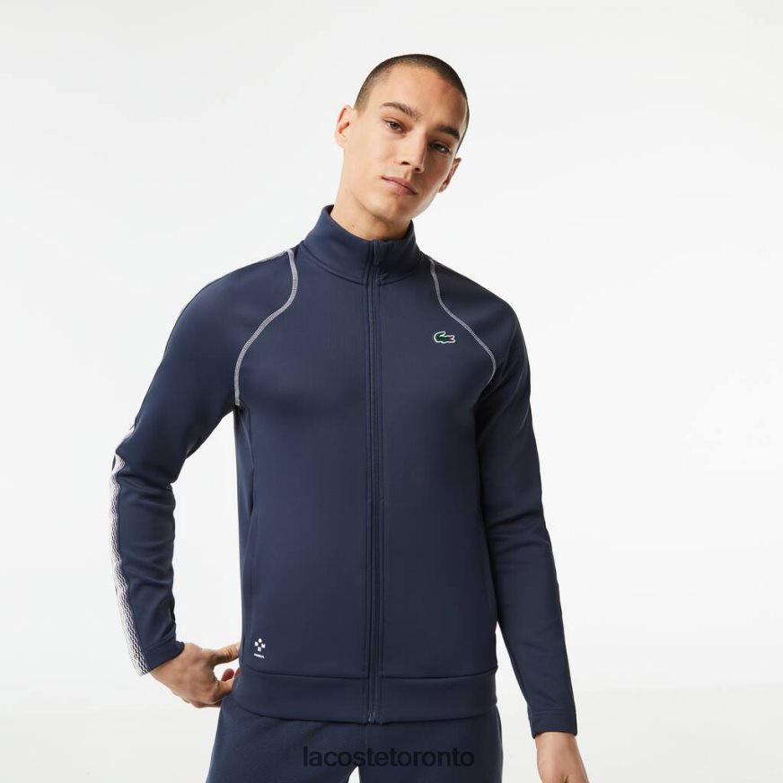 Clothing Lacoste Tennis x Daniil Medvedev Zipped Sweatshirt Blue/White Men Z60BPR312