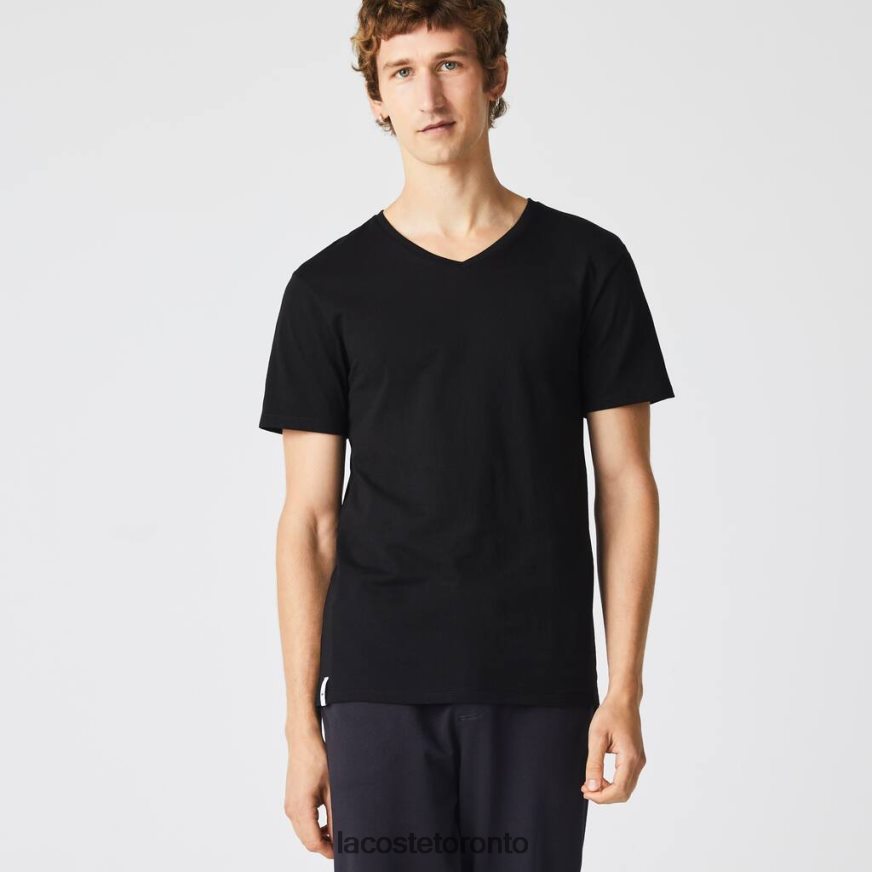Clothing Lacoste 3-Pack of Plain T-Shirts Black Men Z60BPR1346