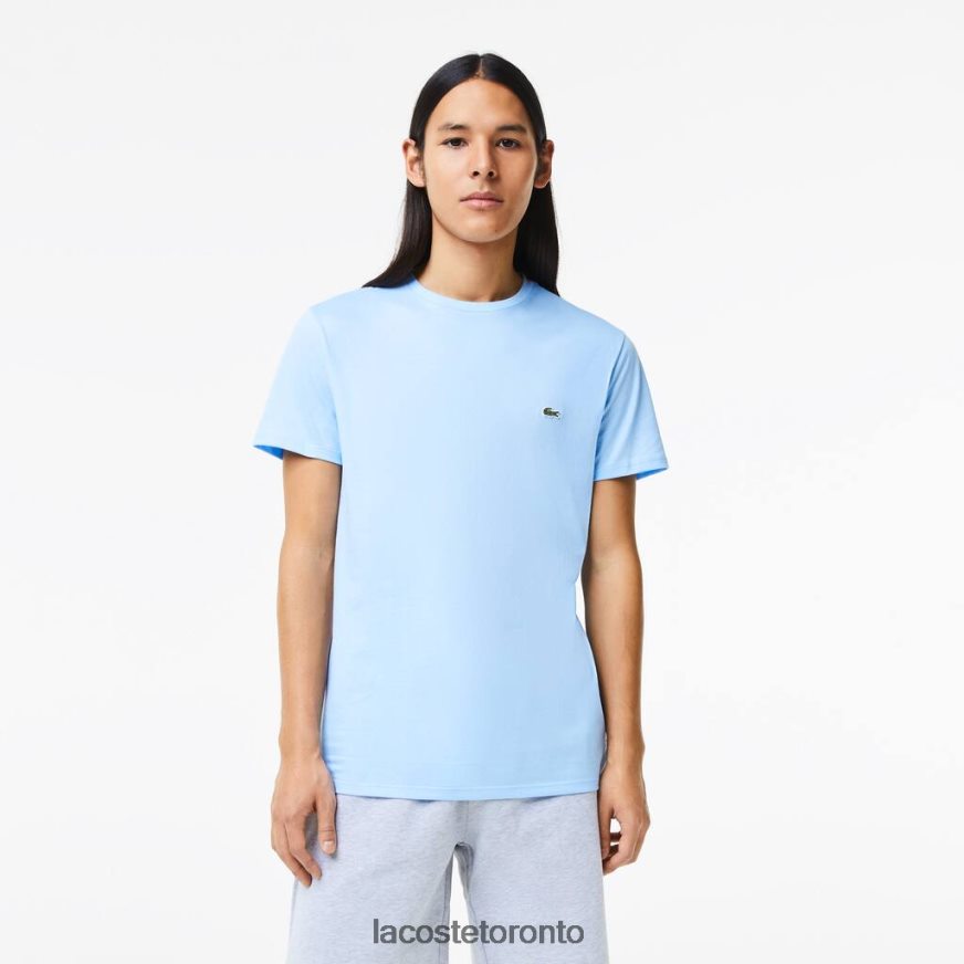 Clothing Lacoste Crew Neck Pima Cotton Jersey T-Shirt Blue Men Z60BPR680