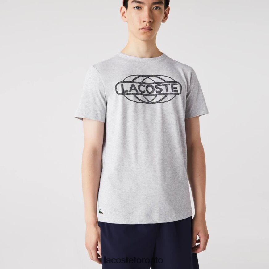 Clothing Lacoste SPORT Organic Jersey T-Shirt Grey Chine Men Z60BPR695