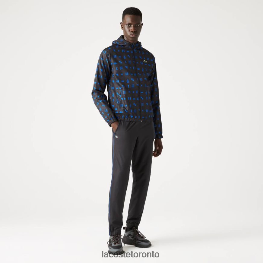 Clothing Lacoste SPORT Tennis Tracksuit Black/Blue Men Z60BPR1195