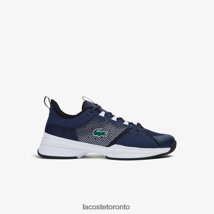Shoes Lacoste AG-LT21 Textile Tennis Shoes Navy & White Men Z60BPR1904