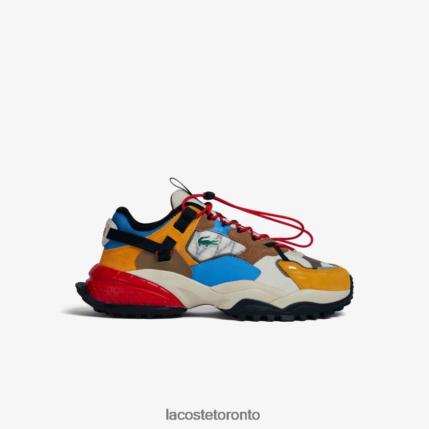 Shoes Lacoste L-Guard Breaker Textile Outdoor Shoes Off White & Light Blue Men Z60BPR1779