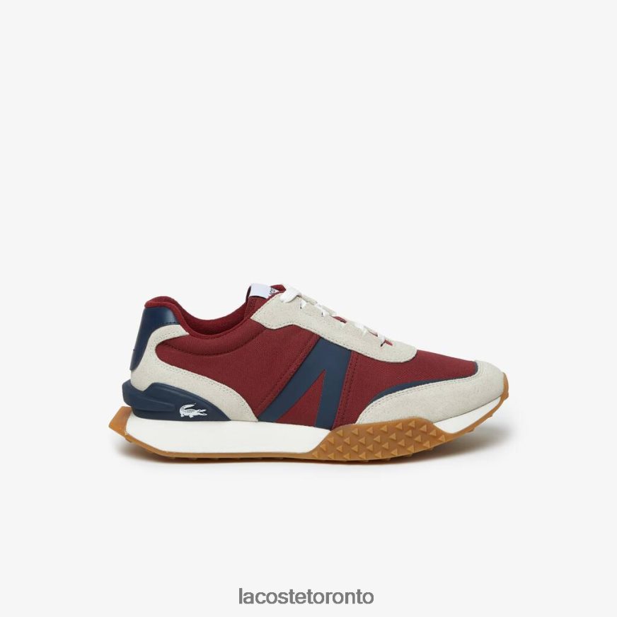 Shoes Lacoste L-Spin Deluxe Winter Leather and Textile Outdoor Shoes Navy/Gum Men Z60BPR1781