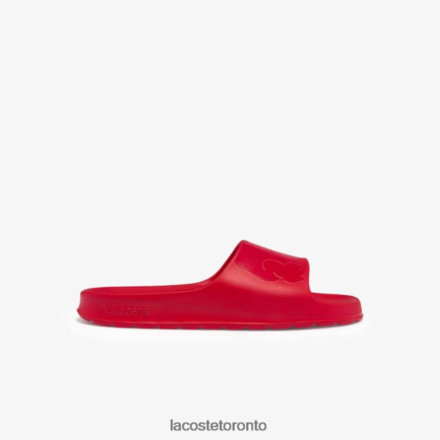 Shoes Lacoste Croco 2.0 Synthetic Logo Slides Red Men Z60BPR1811