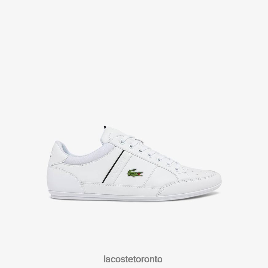 Shoes Lacoste Chaymon Synthetic and Leather Sneakers White & Black Men Z60BPR1724