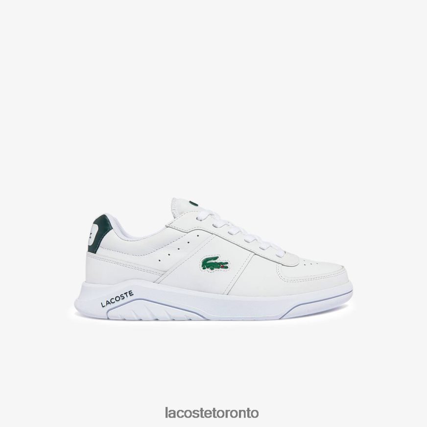 Shoes Lacoste Game Advance Leather Sneakers White & Dark Green Men Z60BPR1916