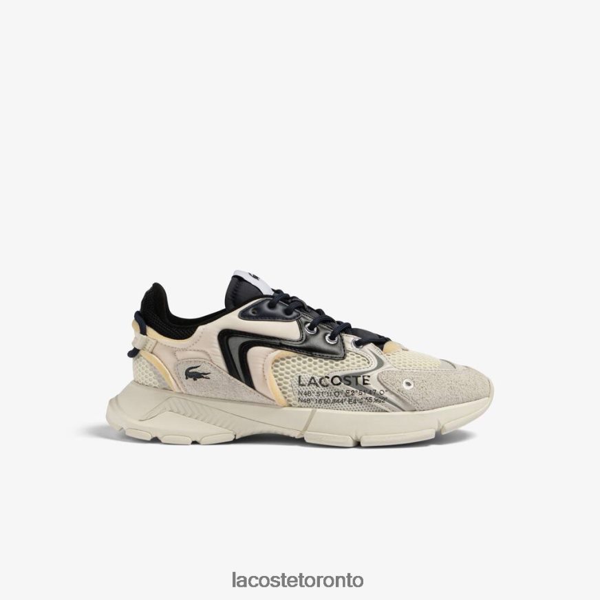 Shoes Lacoste L003 Neo Textile Sneakers White/Black Men Z60BPR1694
