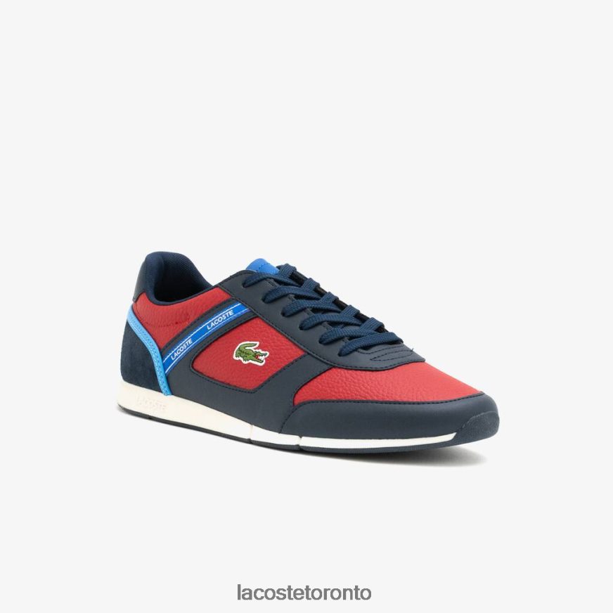 Shoes Lacoste Menerva Sport Synthetic Sneakers Navy Blue & Rouge Men Z60BPR1908