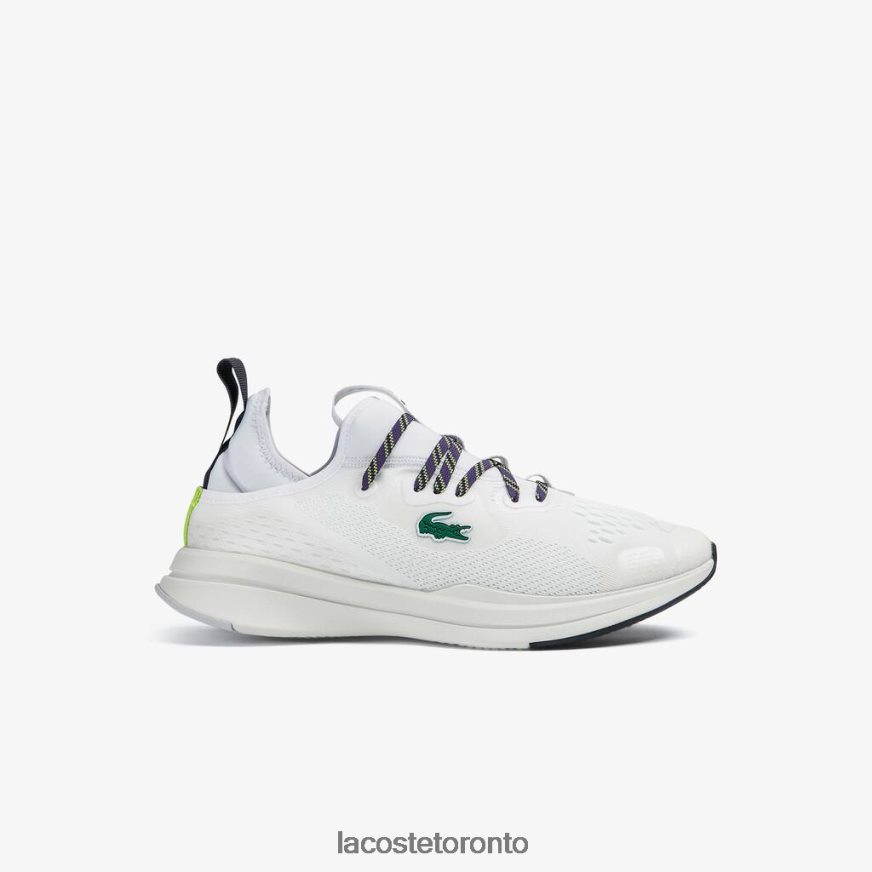 Shoes Lacoste Run Spin Comfort Textile Sneakers White & Off White Men Z60BPR1795