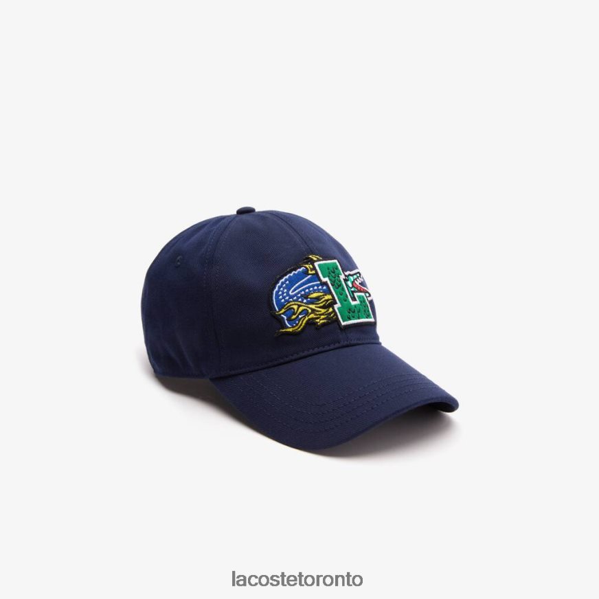 Accessories Lacoste Contrast Badge Cap Navy Blue Unisex Z60BPR2239