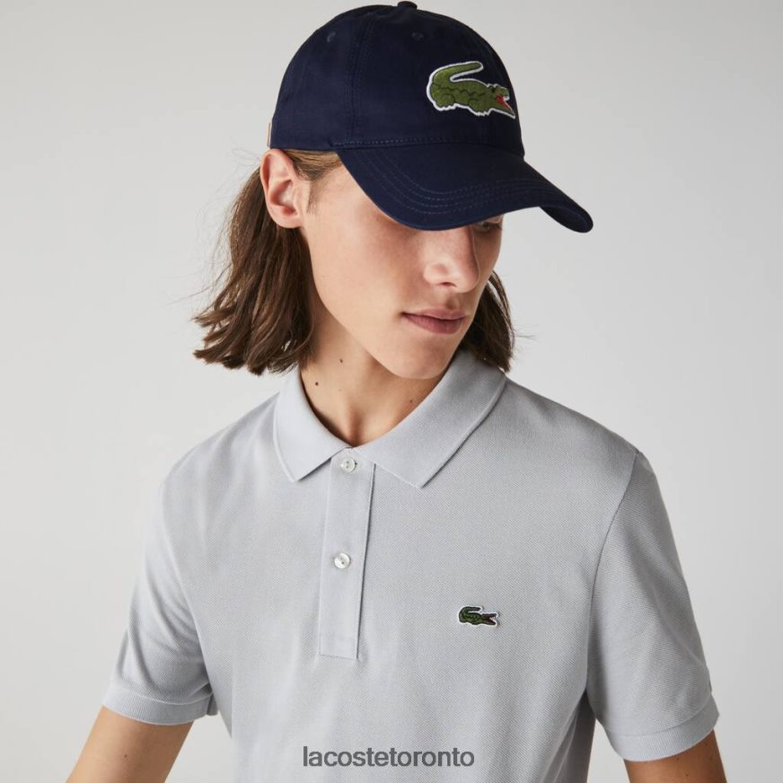 Accessories Lacoste Contrast Strap And Oversized Crocodile Cotton Cap Navy Blue Unisex Z60BPR2233