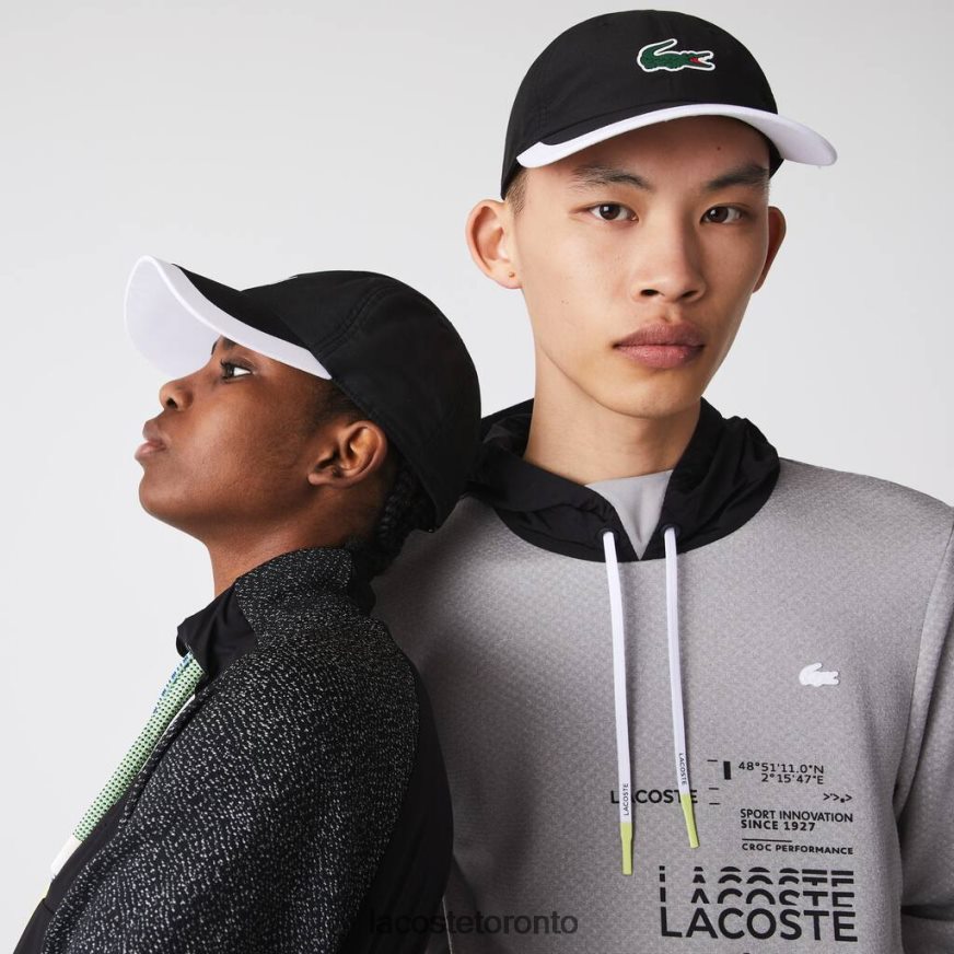 Accessories Lacoste SPORT Contrast Border Lightweight Cap Black/White Unisex Z60BPR1931