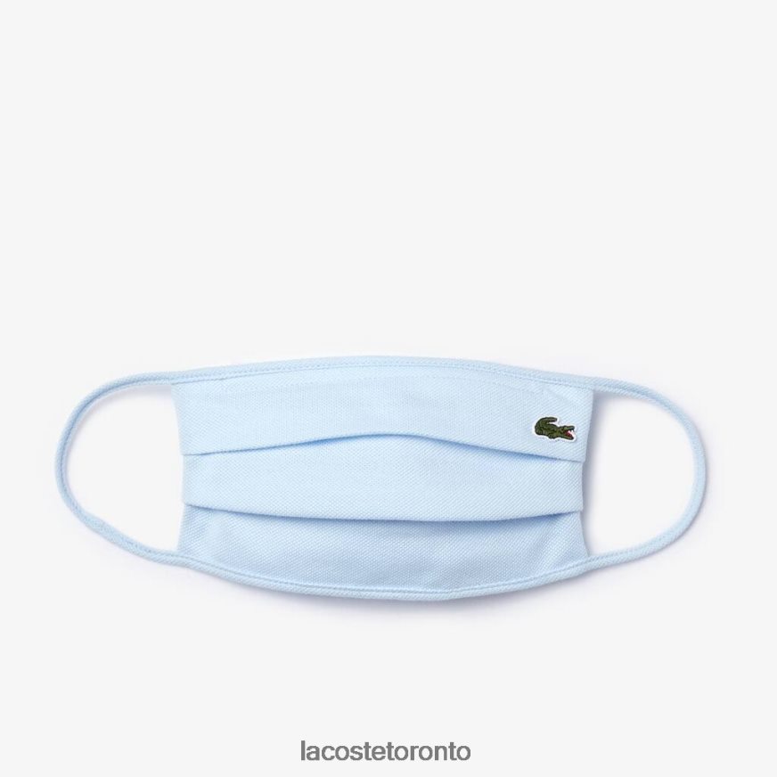 Accessories Lacoste L.12.12 Cotton Pique' Face Protection Mask Light Blue Unisex Z60BPR2323