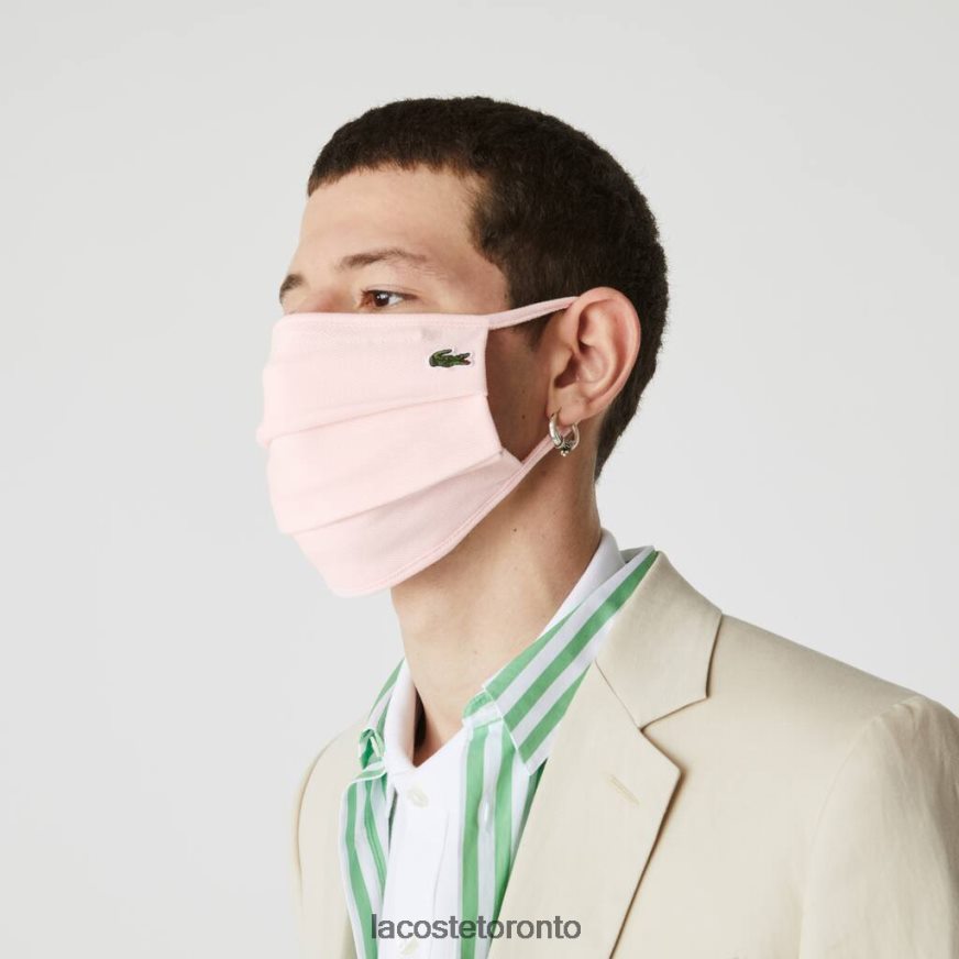 Accessories Lacoste L.12.12 Cotton Pique' Face Protection Mask Light Pink Unisex Z60BPR2324