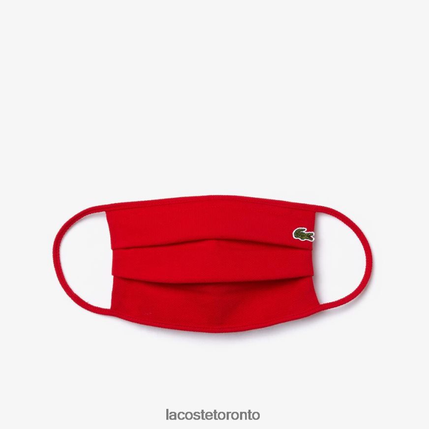 Accessories Lacoste L.12.12 Cotton Pique' Face Protection Mask Red Unisex Z60BPR2321