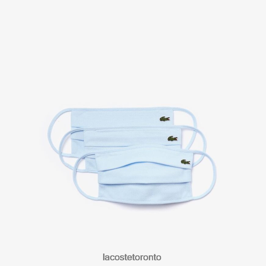 Accessories Lacoste L.12.12 Face Masks 3-Pack Light Blue Unisex Z60BPR2265