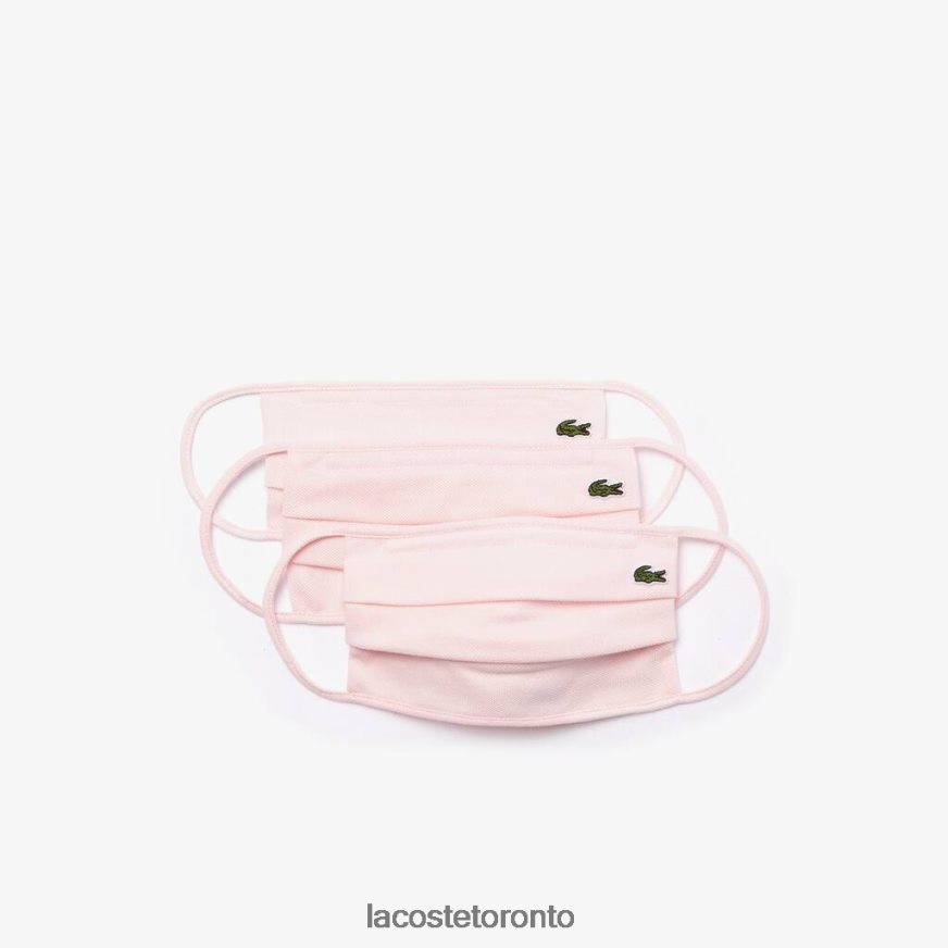 Accessories Lacoste L.12.12 Face Masks 3-Pack Light Pink Unisex Z60BPR2280