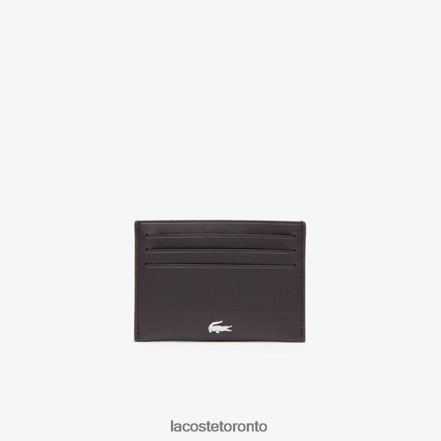 Accessories Lacoste Fitzgerald Leather Card Holder Dark Brown Unisex Z60BPR2051