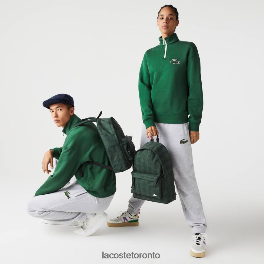 Bags & Leather Goods Lacoste Reflective Monogram Print Backpack Sinople Monogramme Unisex Z60BPR2072