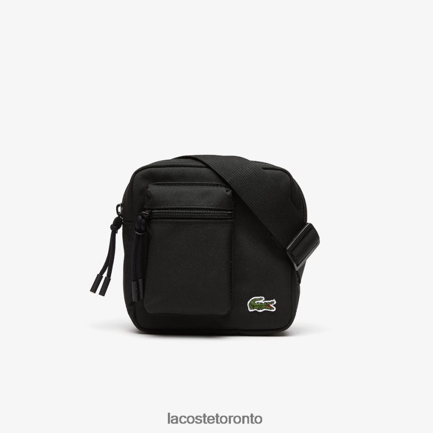 Bags & Leather Goods Lacoste Adjustable Shoulder Zip Camera Bag Black Unisex Z60BPR2091