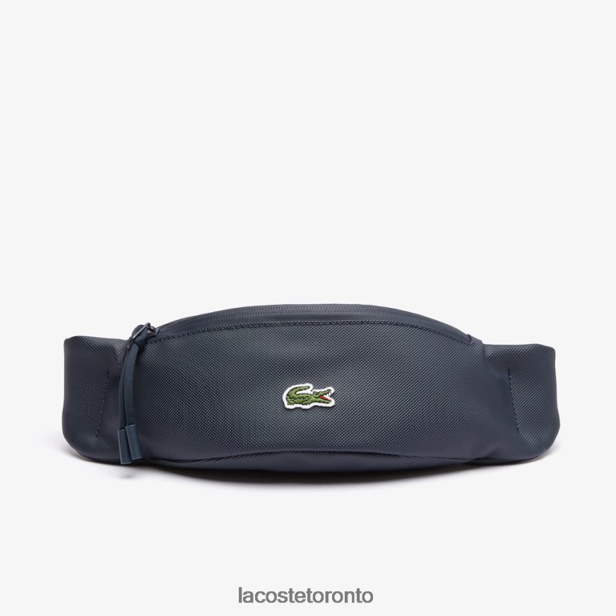 Bags & Leather Goods Lacoste LCST Coated Canvas Zippered Fanny Pack Eclipse Unisex Z60BPR2066