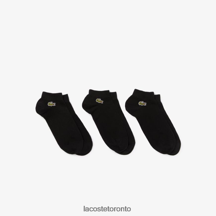 Clothing Lacoste SPORT Low-Cut Socks 3-Pack Black Unisex Z60BPR512