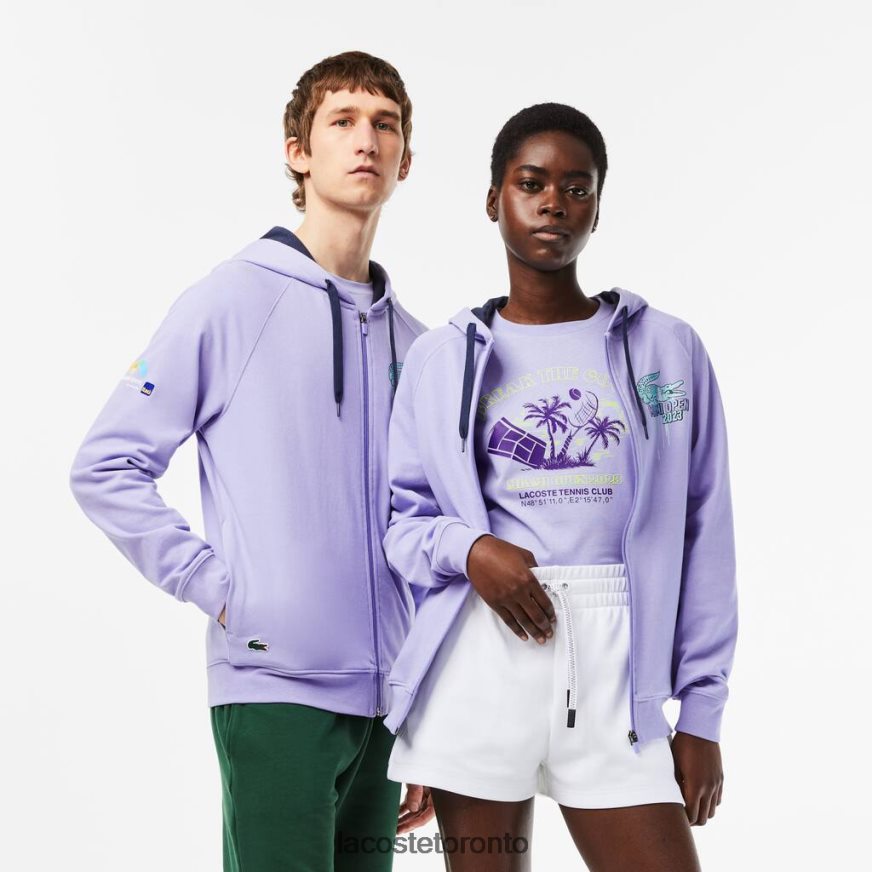 Clothing Lacoste Sport Miami Open Edition Hoodie Purple Unisex Z60BPR356