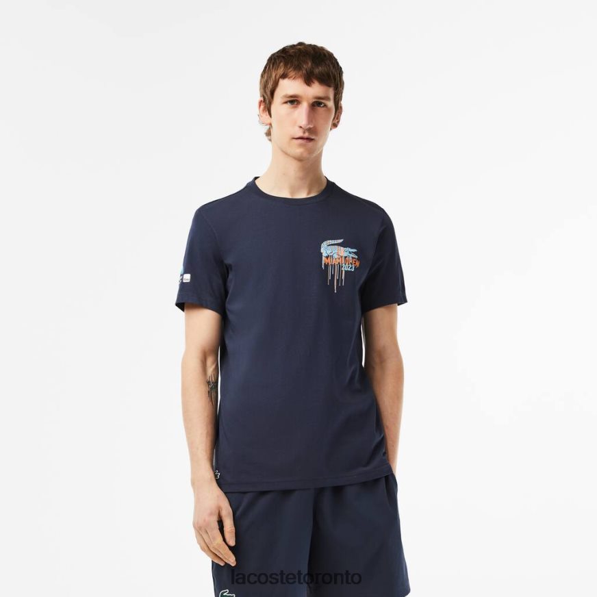 Clothing Lacoste Sport Miami Open Edition T-shirt Blue Unisex Z60BPR217